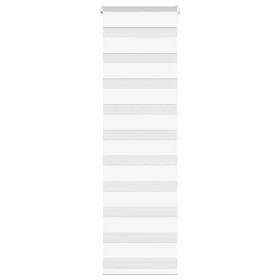 Zebra-Vorhang, weiß, 50x100 cm, Stoffbreite 45,9 cm, aus Polyester. von , Jalousien und Jalousien - Ref: Foro24-4014719, Prei...
