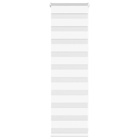 This is a white zebra curtain 50x100 cm, with a width of 45.9 cm, made of polyester fabric. by , Blinds and blinds - Ref: For...