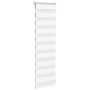Zebra-Vorhang, weiß, 50x100 cm, Stoffbreite 45,9 cm, aus Polyester. von , Jalousien und Jalousien - Ref: Foro24-4014719, Prei...