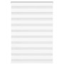 Zebra-Vorhang, weiß, 110x100 cm, Stoffbreite 105,9 cm, aus Polyester. von , Jalousien und Jalousien - Ref: Foro24-4014731, Pr...