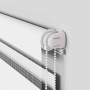 This is a white zebra curtain 50x100 cm, with a width of 45.9 cm, made of polyester fabric. by , Blinds and blinds - Ref: For...