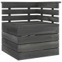 Corner sofa made of solid gray pine wood pallets by vidaXL, Modular outdoor sofas - Ref: Foro24-315419, Price: 81,02 €, Disco...