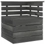 Corner sofa made of solid gray pine wood pallets by vidaXL, Modular outdoor sofas - Ref: Foro24-315419, Price: 80,03 €, Disco...