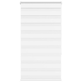 White zebra curtain 75x150 cm, fabric width 70.9 cm, made of polyester. by , Blinds and blinds - Ref: Foro24-4014750, Price: ...