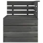 Corner sofa made of solid gray pine wood pallets by vidaXL, Modular outdoor sofas - Ref: Foro24-315419, Price: 80,03 €, Disco...