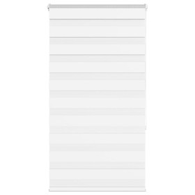 White zebra curtain 85x150 cm, fabric width 80.9 cm, made of polyester. by , Blinds and blinds - Ref: Foro24-4014752, Price: ...