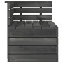 Corner sofa made of solid gray pine wood pallets by vidaXL, Modular outdoor sofas - Ref: Foro24-315419, Price: 81,02 €, Disco...