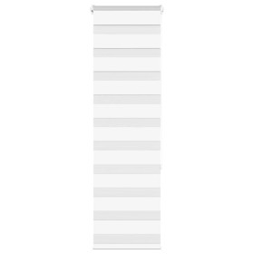 White zebra curtain 45x150 cm, fabric width 40.9 cm, made of polyester. by , Blinds and blinds - Ref: Foro24-4014744, Price: ...