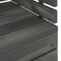 Corner sofa made of solid gray pine wood pallets by vidaXL, Modular outdoor sofas - Ref: Foro24-315419, Price: 81,02 €, Disco...