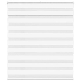 White zebra curtain 120x150 cm, fabric width 115.9 cm, made of polyester. by , Blinds and blinds - Ref: Foro24-4014759, Price...