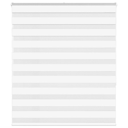 White zebra curtain 120x150 cm, fabric width 115.9 cm, made of polyester. by , Blinds and blinds - Ref: Foro24-4014759, Price...