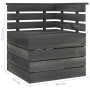 Corner sofa made of solid gray pine wood pallets by vidaXL, Modular outdoor sofas - Ref: Foro24-315419, Price: 81,02 €, Disco...