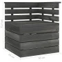 Corner sofa made of solid gray pine wood pallets by vidaXL, Modular outdoor sofas - Ref: Foro24-315419, Price: 80,03 €, Disco...
