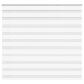Zebra-Vorhang, weiß, 160x150 cm, Stoffbreite 155,9 cm, aus Polyester. von , Jalousien und Jalousien - Ref: Foro24-4014767, Pr...
