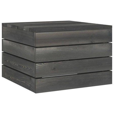 Garden pallet table solid dark gray pine wood by vidaXL, Garden tables - Ref: Foro24-315420, Price: 36,92 €, Discount: %