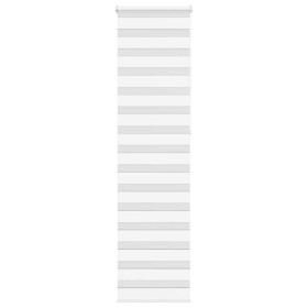 White zebra curtain 65x230 cm, fabric width 60.9 cm, made of polyester. by , Blinds and blinds - Ref: Foro24-4014800, Price: ...