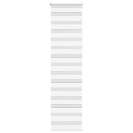 Zebra-Vorhang, weiß, 65x230 cm, Stoffbreite 60,9 cm, aus Polyester. von , Jalousien und Jalousien - Ref: Foro24-4014800, Prei...