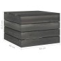 Garden pallet table solid dark gray pine wood by vidaXL, Garden tables - Ref: Foro24-315420, Price: 36,92 €, Discount: %