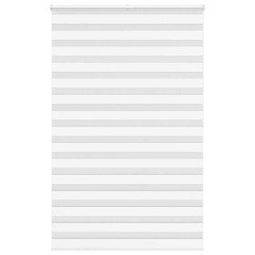 Zebra-Vorhang, weiß, 145x200 cm, Stoffbreite 140,9 cm, aus Polyester. von , Jalousien und Jalousien - Ref: Foro24-4014790, Pr...