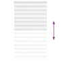 Zebra-Vorhang, weiß, 135x230 cm, Stoffbreite 130,9 cm, aus Polyester. von , Jalousien und Jalousien - Ref: Foro24-4014814, Pr...