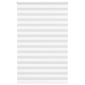 White zebra curtain 145x230 cm, fabric width 140.9 cm, made of polyester. by , Blinds and blinds - Ref: Foro24-4014816, Price...