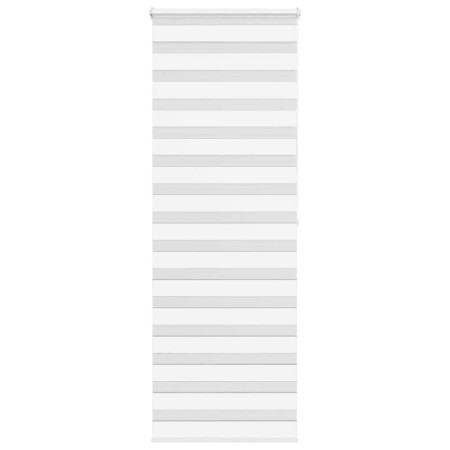 Zebra-Vorhang, weiß, 85x200 cm, Stoffbreite 80,9 cm, aus Polyester. von , Jalousien und Jalousien - Ref: Foro24-4014778, Prei...