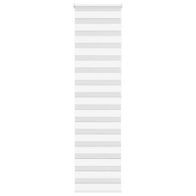 White zebra curtain 60x200 cm, fabric width 55.9 cm, polyester. by , Blinds and blinds - Ref: Foro24-4014773, Price: 27,91 €,...