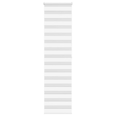 Zebra-Vorhang, weiß, 60x200 cm, Stoffbreite 55,9 cm, aus Polyester. von , Jalousien und Jalousien - Ref: Foro24-4014773, Prei...
