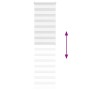 White zebra curtain 60x200 cm, fabric width 55.9 cm, polyester. by , Blinds and blinds - Ref: Foro24-4014773, Price: 27,91 €,...