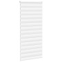 Zebra-Vorhang, weiß, 115x200 cm, Stoffbreite 110,9 cm, aus Polyester. von , Jalousien und Jalousien - Ref: Foro24-4014784, Pr...