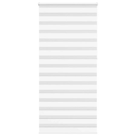 Zebra-Vorhang weiß 110x230 cm, Stoffbreite 105,9 cm, aus Polyester. von , Jalousien und Jalousien - Ref: Foro24-4014809, Prei...