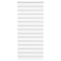 Zebra-Vorhang weiß 110x230 cm, Stoffbreite 105,9 cm, aus Polyester. von , Jalousien und Jalousien - Ref: Foro24-4014809, Prei...