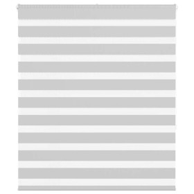 Graues Zebra-Vorhang 130x150cm, Stoffbreite 125,9cm, aus Polyester. von , Jalousien und Jalousien - Ref: Foro24-4014449, Prei...