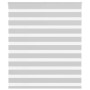 Light gray zebra curtain 130x150cm, fabric width 125.9cm, polyester. by , Blinds and blinds - Ref: Foro24-4014449, Price: 32,...