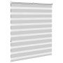 Light gray zebra curtain 130x150cm, fabric width 125.9cm, polyester. by , Blinds and blinds - Ref: Foro24-4014449, Price: 32,...