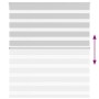 Light gray zebra curtain 130x150cm, fabric width 125.9cm, polyester. by , Blinds and blinds - Ref: Foro24-4014449, Price: 32,...