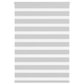 Light gray zebra curtain 95x100cm, fabric width 90.9cm, made of polyester. by , Blinds and blinds - Ref: Foro24-4014416, Pric...