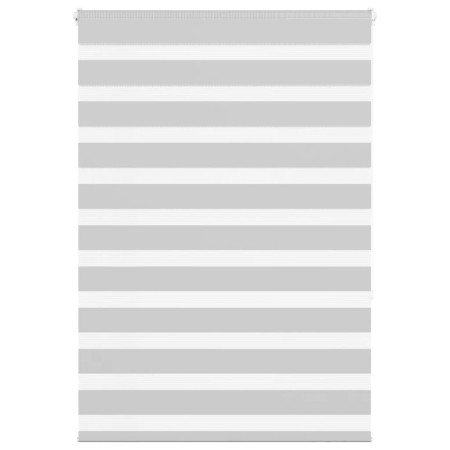 Light gray zebra curtain 95x150 cm, fabric width 90.9 cm, made of polyester. by , Blinds and blinds - Ref: Foro24-4014442, Pr...