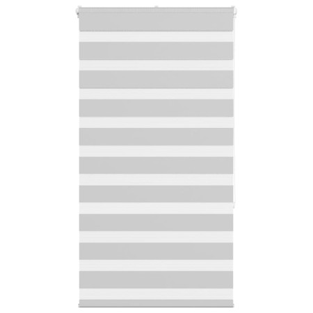 Light gray zebra curtain 85x150 cm, fabric width 80.9 cm, made of polyester. by , Blinds and blinds - Ref: Foro24-4014440, Pr...