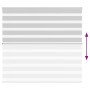 Light gray zebra curtain 155x100cm, fabric width 150.9cm, made of polyester. by , Blinds and blinds - Ref: Foro24-4014428, Pr...