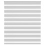 Light gray zebra curtain 120x100cm, fabric width 115.9cm, made of polyester. by , Blinds and blinds - Ref: Foro24-4014421, Pr...