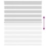 Light gray zebra curtain 120x100cm, fabric width 115.9cm, made of polyester. by , Blinds and blinds - Ref: Foro24-4014421, Pr...