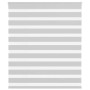 Light gray zebra curtain 130x100cm, fabric width 125.9cm, made of polyester. by , Blinds and blinds - Ref: Foro24-4014423, Pr...