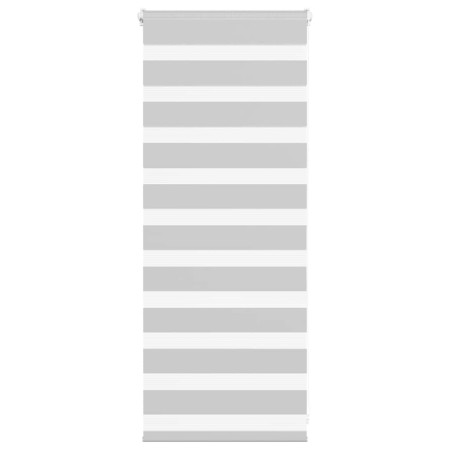 Light gray zebra curtain 60x100cm, fabric width 55.9cm, made of polyester. by , Blinds and blinds - Ref: Foro24-4014409, Pric...