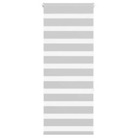 Light gray zebra curtain 60x150 cm, fabric width 55.9 cm, made of polyester. by , Blinds and blinds - Ref: Foro24-4014435, Pr...
