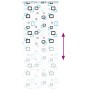 Roll-up shower blind cassette fabric 110x240 cm wide 106 cm by , Blinds and blinds - Ref: Foro24-4014947, Price: 23,33 €, Dis...