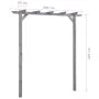 Impregnated pine wood garden pergola 200x40x205 cm by vidaXL, Pergolas, arches and garden trellises - Ref: Foro24-313567, Pri...