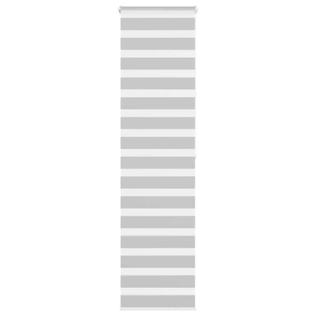 Light gray zebra curtain 60x200cm, fabric width 55.9cm, made of polyester. by , Blinds and blinds - Ref: Foro24-4014461, Pric...