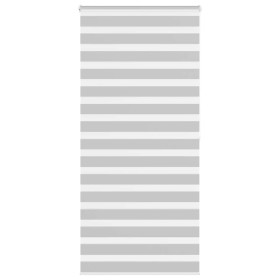 Grauer Zebra-Vorhang 95x200cm, Stoffbreite 90,9 cm, aus Polyester. von , Jalousien und Jalousien - Ref: Foro24-4014468, Preis...