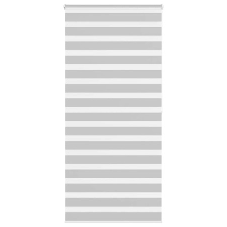 Light gray zebra curtain 95x200cm, fabric width 90.9 cm, made of polyester. by , Blinds and blinds - Ref: Foro24-4014468, Pri...